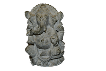 Handcrafted Sculpture Soapstone Elephant Head God Ganesha - Small