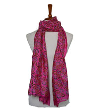 Embroidered Floral Silk Shawl