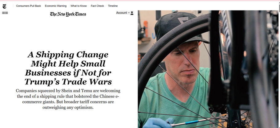 OMSutra Featured in The New York Times: Tariffs Threaten Fair Trade Progress