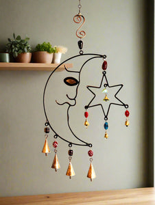 Celestial Moon Chime with  Beads