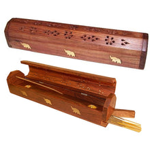 Incense Burner - Storage Wooden Box ~  elephant