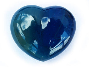 Valentines Gift Blue Agate Decorative Hearts- sold per piece