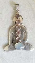 Silver Pendant - semi precious stone