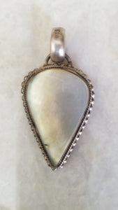 Silver Pendant - semi precious stone