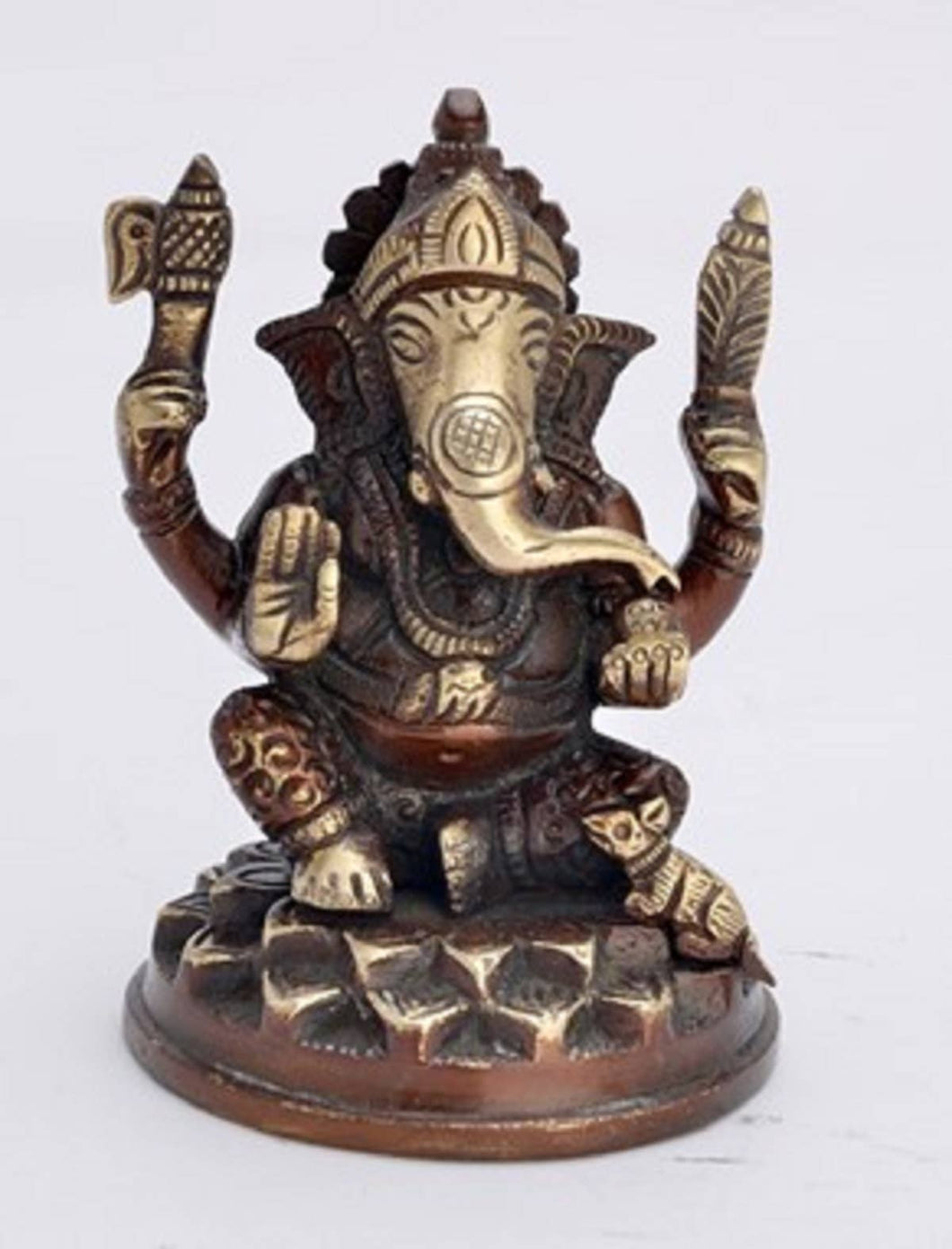 Ganesha statue sitting on Lotus for your sacred space 4