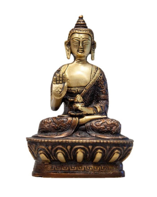 Sitting  Buddha On Lotus in Meditation Pose  - 7