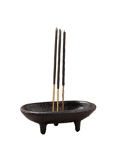 Black Cast Iron Incense Smudge Pot