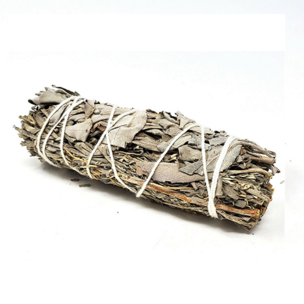 White Sage & Blue Sage Smudge Stick 3-4