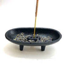 Black Cast Iron Incense Smudge Pot