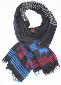 Hand woven cotton scarves