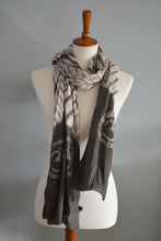 Naturally dyed cotton scarf