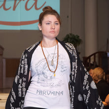 Designer Cotton T-Shirt with NIRVANA artwork for women