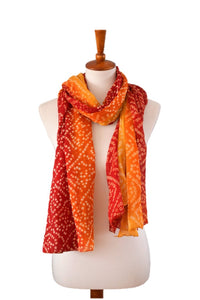 OMSutra Tie-dye designer fashion Silk Scarves