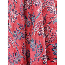 Hand embroidered kantha silk shawl