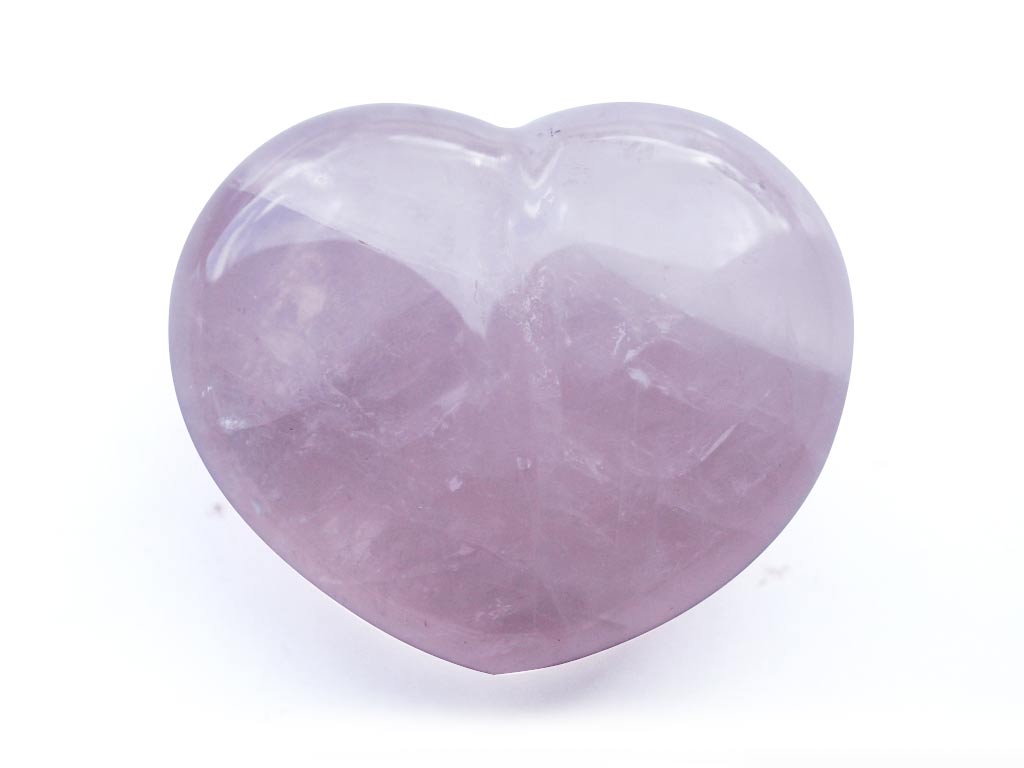 Valentines Gift Rose Quartz Decorative Hearts - sold per piece